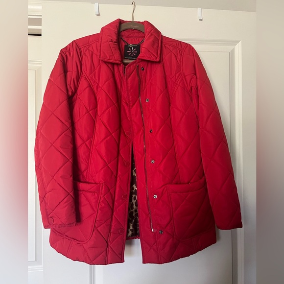 Isaac Mizrahi Live Red Barn Jacket Size XS - Picture 1 of 3